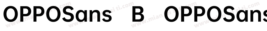 OPPOSans B OPPOSans R字体转换